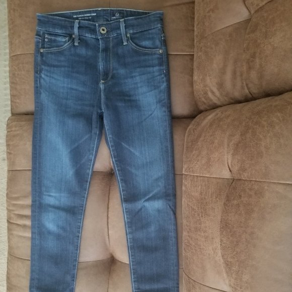 AG/Adriano Goldschmeid The Farrah High Rise Skinny Crop Jeans Size 25 EU… - Picture 5 of 10